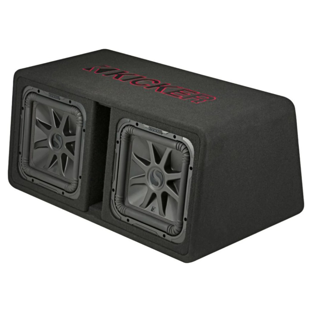 Kicker Solo-Baric DL7R122, 2x12 tums baslåda, 2 ohm