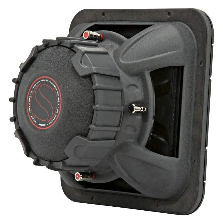 Kicker Solo-Baric L7R102, fyrkantigt 10 tums baselement, 2x2 ohm