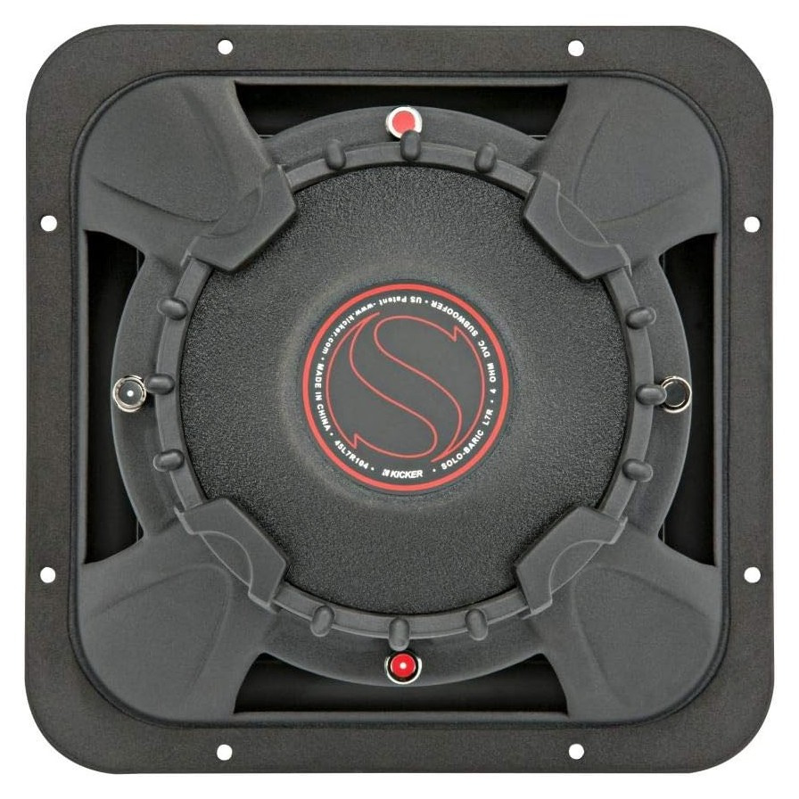 Kicker Solo-Baric L7R102, fyrkantigt 10 tums baselement, 2x2 ohm