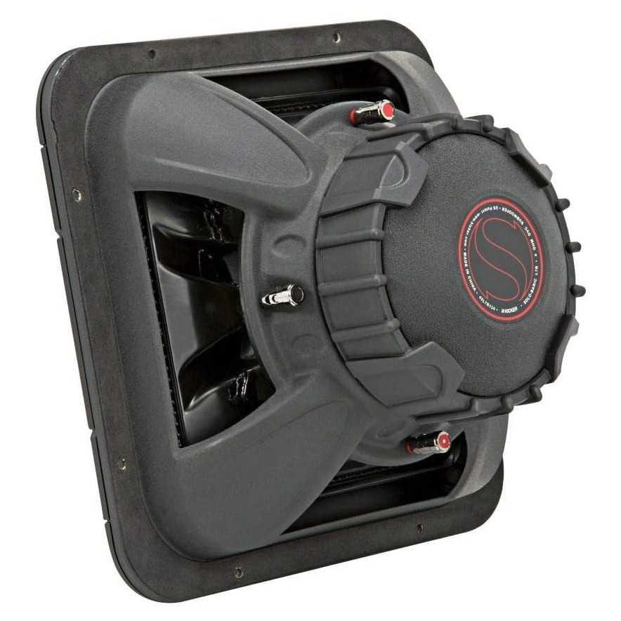 Kicker Solo-Baric L7R122, fyrkantigt 12 tums baselement, 2x2 ohm