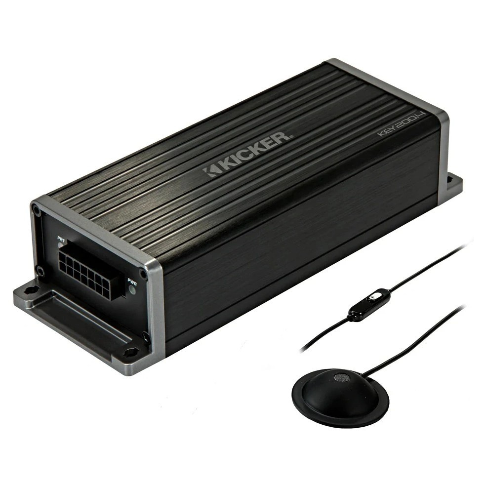 Kicker KEY200.4ISO, 4-kanaligt Plug & Play DSP-slutsteg