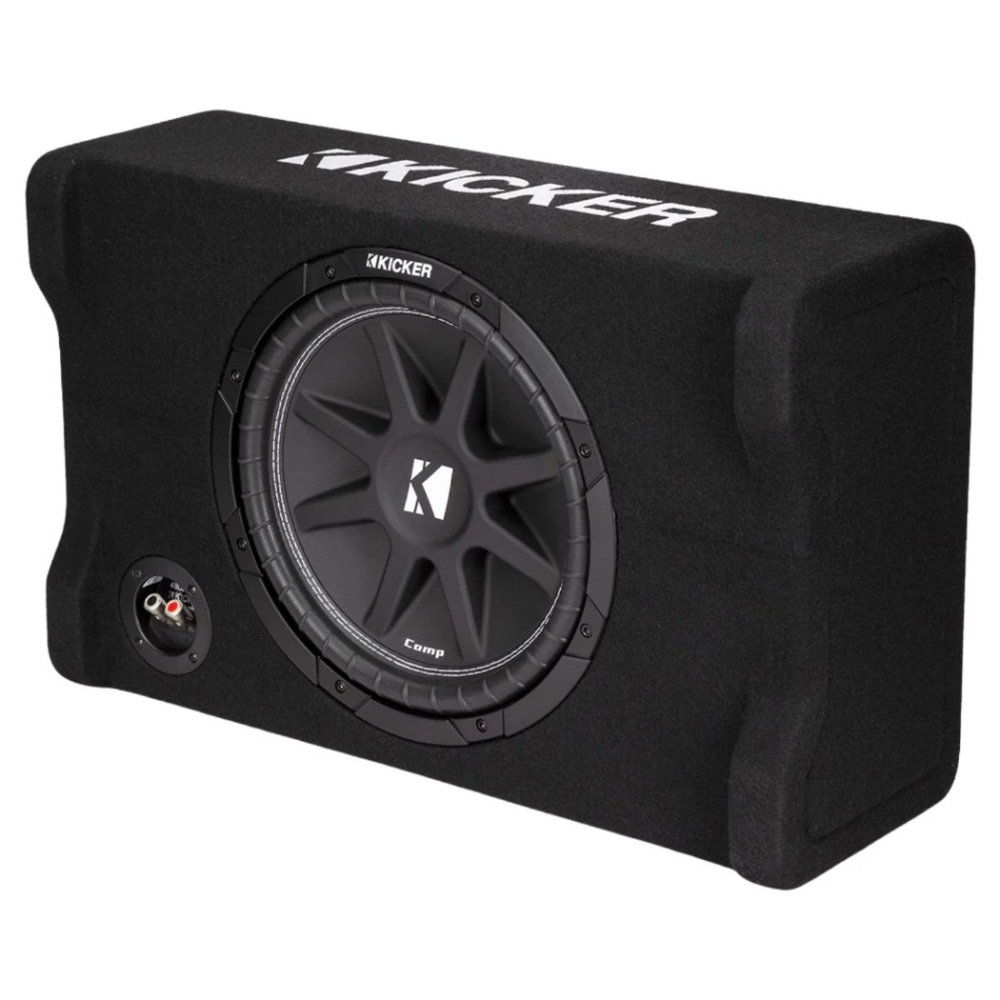 Kicker Comp CDF124, 12 tums nedåtriktad baslåda, 4 ohm