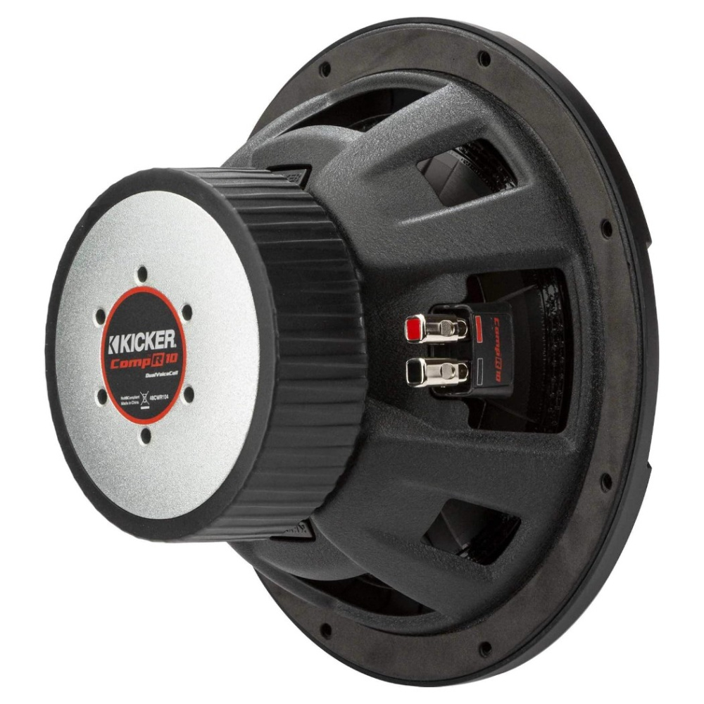 Kicker CompR CWR102, 10 tums baselement, 2x2 ohm