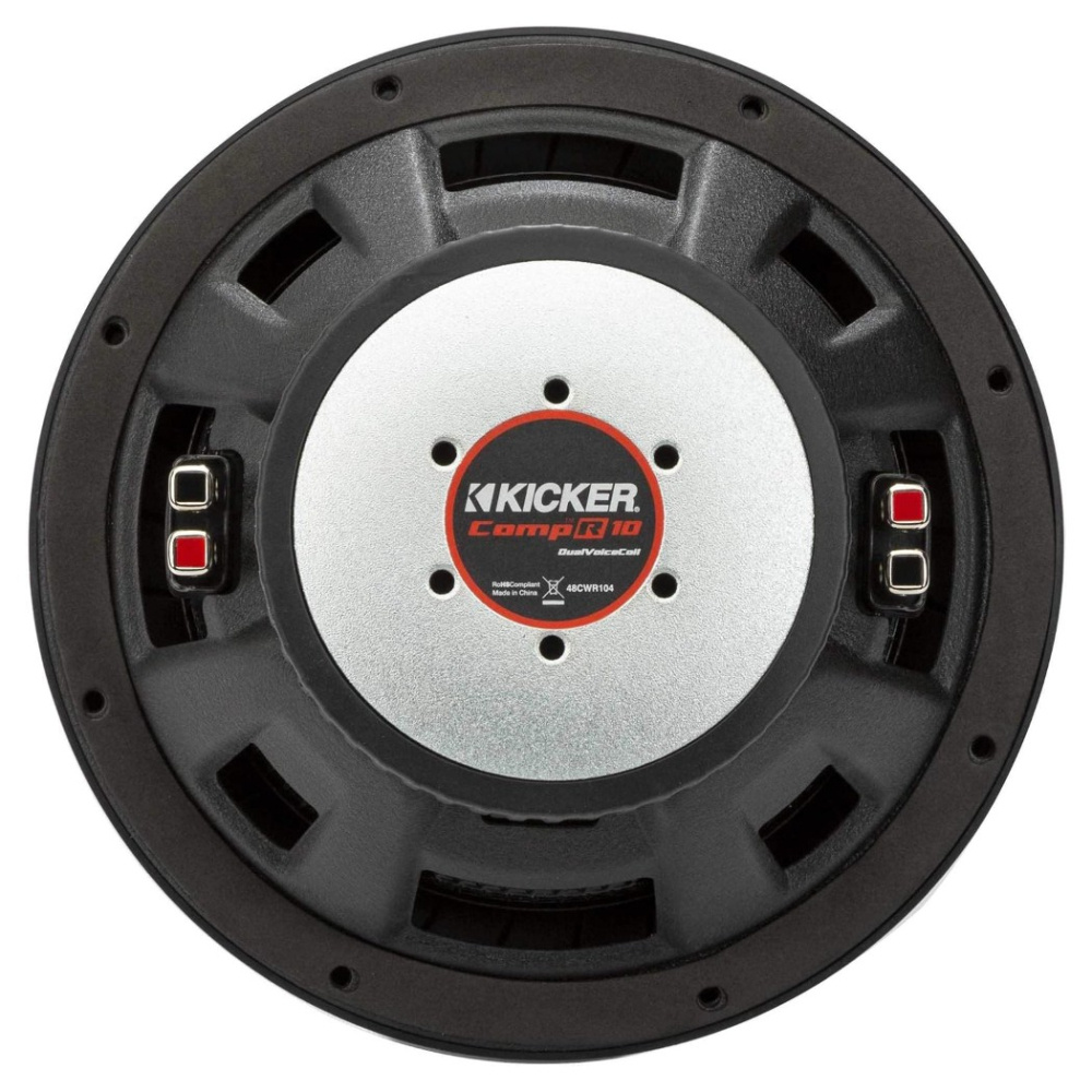 Kicker CompR CWR102, 10 tums baselement, 2x2 ohm