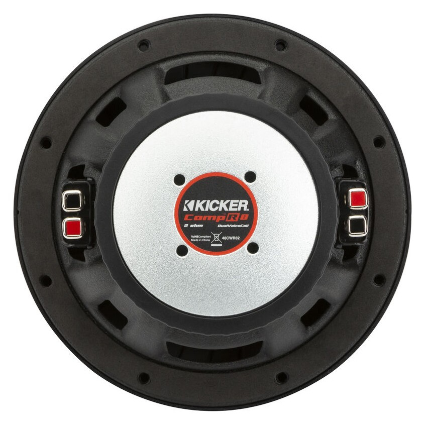 Kicker CompR CWR82, 8 tums baselement, 2x2 ohm