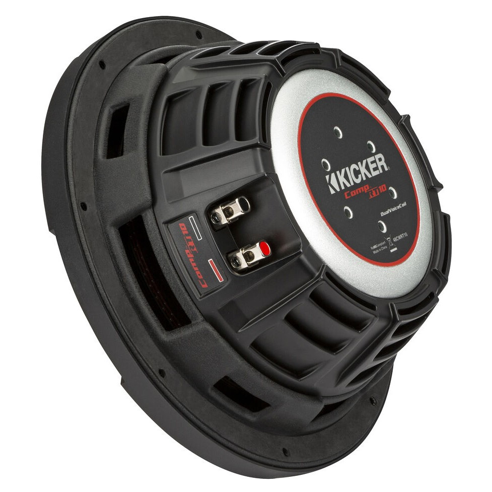 Kicker CompRT CWRT102, 10 tums baselement, 2x2 ohm