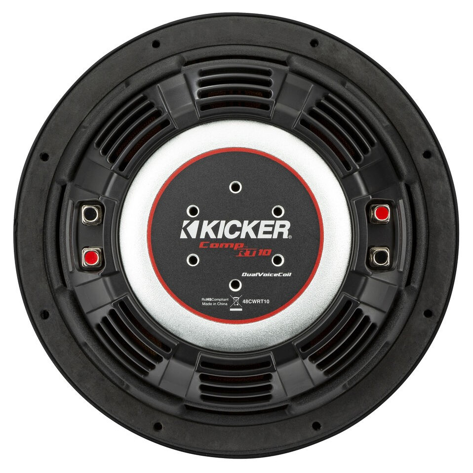 Kicker CompRT CWRT102, 10 tums baselement, 2x2 ohm