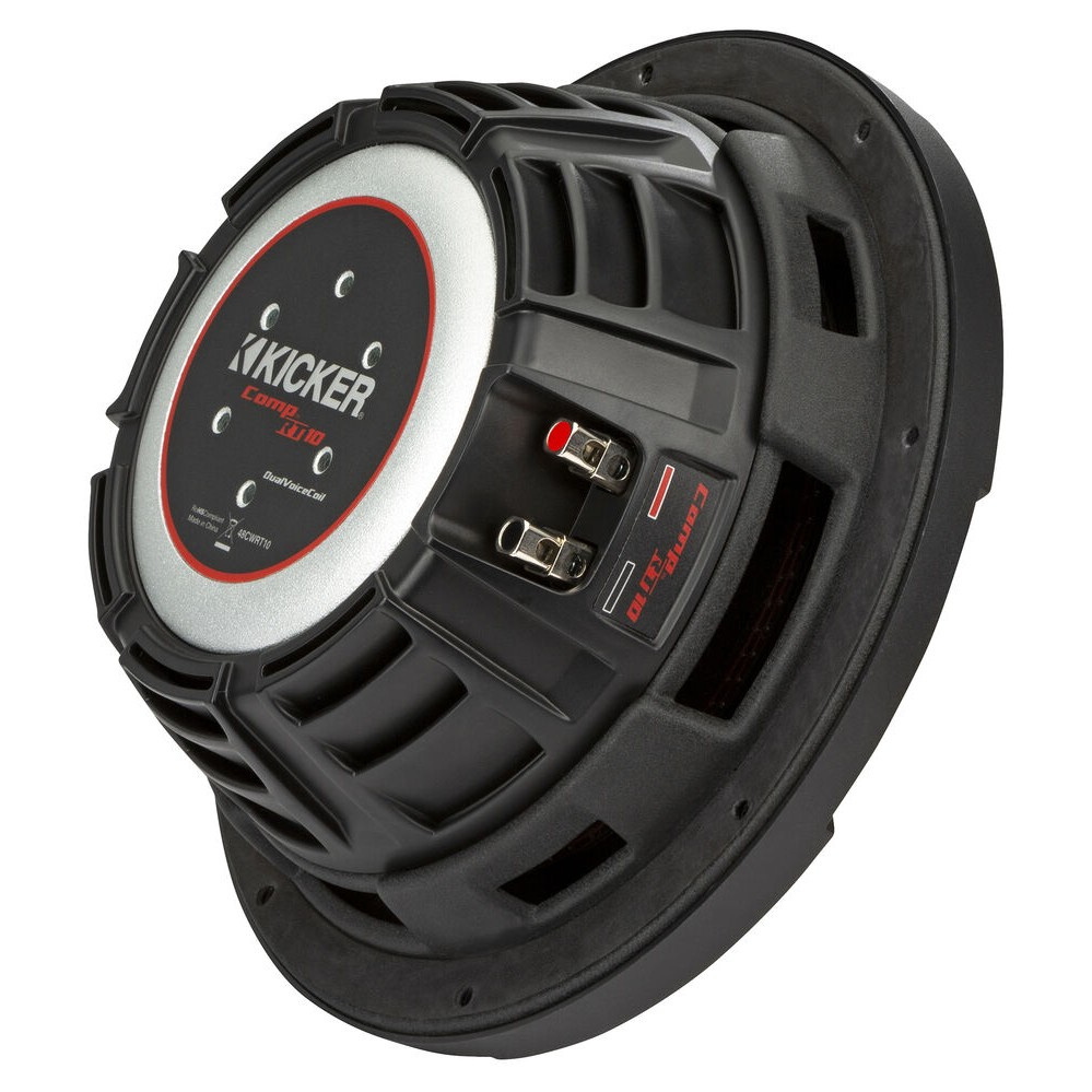 Kicker CompRT CWRT104, 10 tums baselement, 2x4 ohm