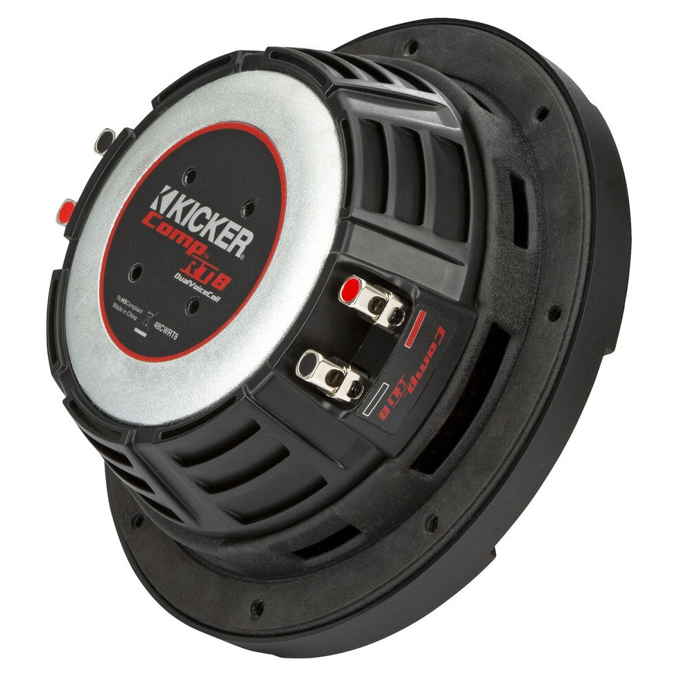 Kicker CompRT CWRT82, 8 tums baselement, 2x2 ohm