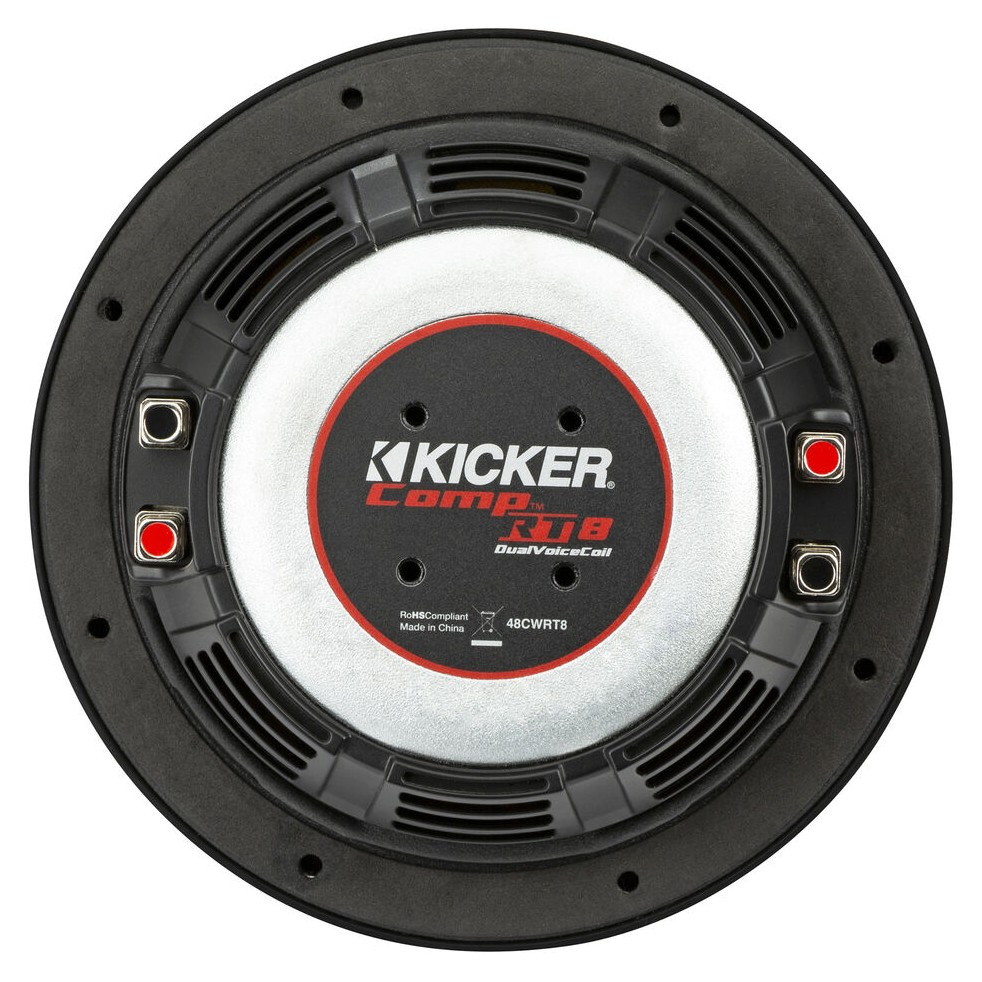 Kicker CompRT CWRT84, 8 tums baselement, 2x4 ohm