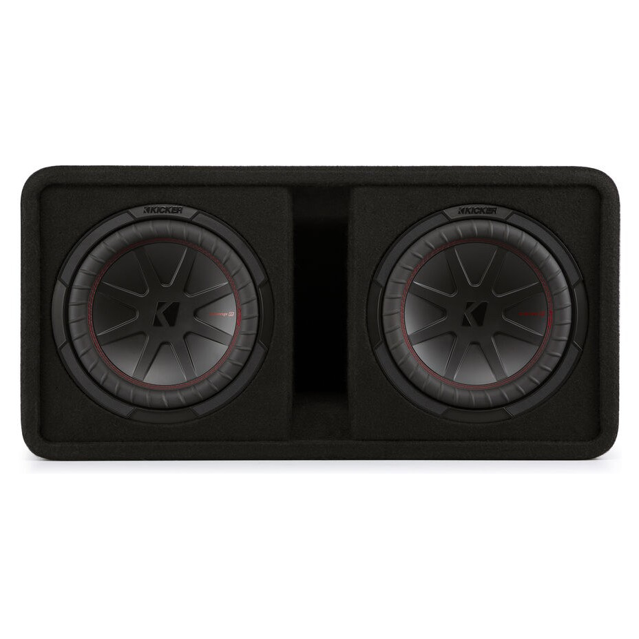 Kicker CompR DCWR102, portad 2x10 tums baslåda, 2 ohm