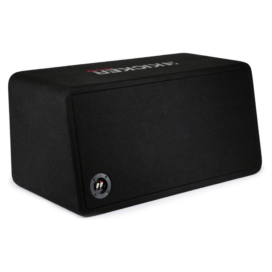 Kicker CompR DCWR122, portad 2x12 tums baslåda, 2 ohm