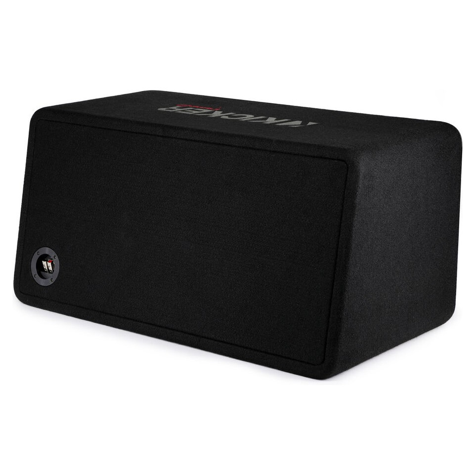 Kicker CompR DCWR122, portad 2x12 tums baslåda, 2 ohm