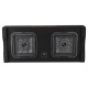 Kicker Solo-Baric DL7TDF122, 2x12 tums nedåtriktad baslåda, 2 ohm Kicker Solo-Baric DL7TDF122, 2x12 tums nedåtriktad baslåda, 2 ohm