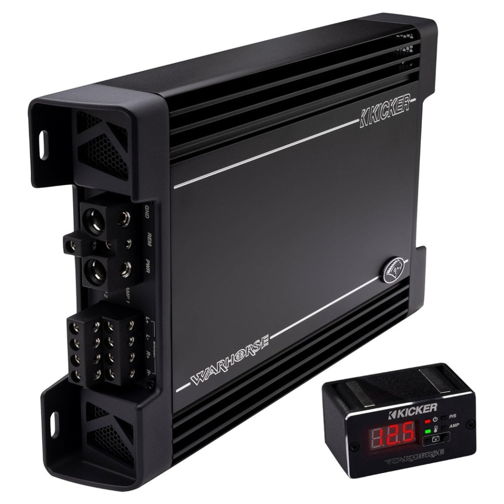 Kicker Warhorse WXA1000.4, kraftfullt 4-kanaligt slutsteg