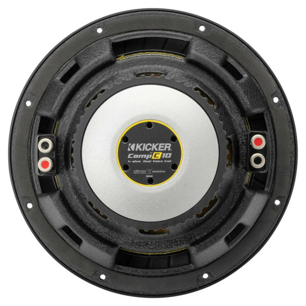 Kicker CompC CWCD104, 10 tums baselement, 2x4 ohm