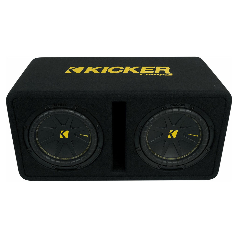 Kicker CompC DCWC102, portad 2x10 tums baslåda, 2 ohm