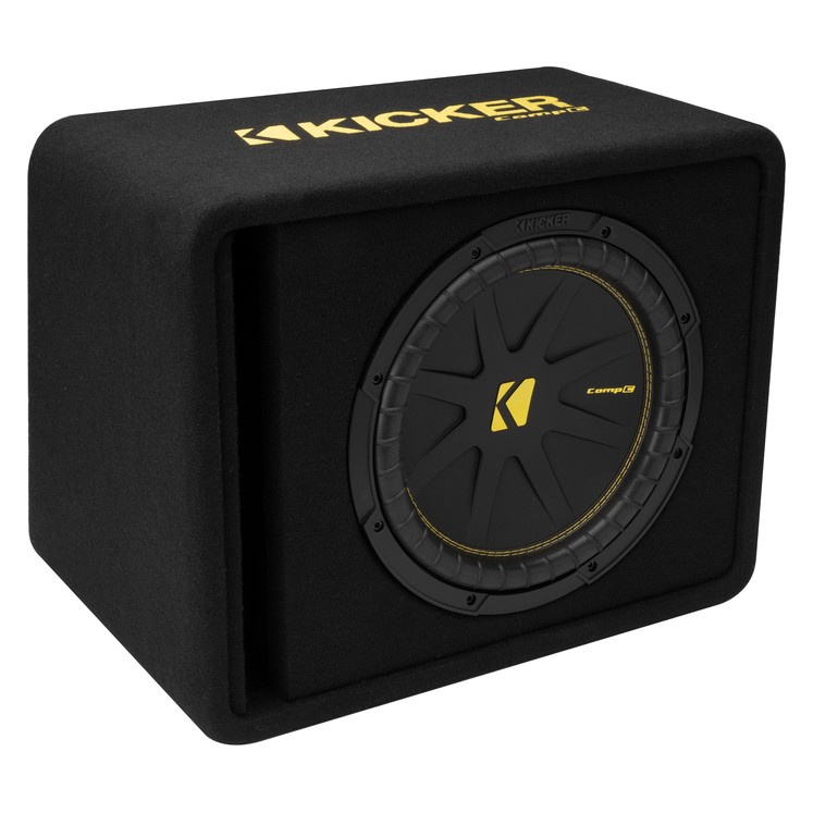Kicker CompC VCWC124, portad 1x12 tums baslåda, 4 ohm