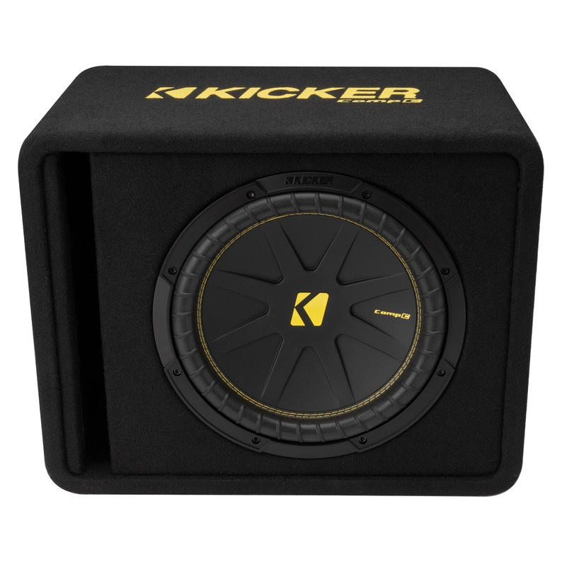 Kicker CompC VCWC124, portad 1x12 tums baslåda, 4 ohm