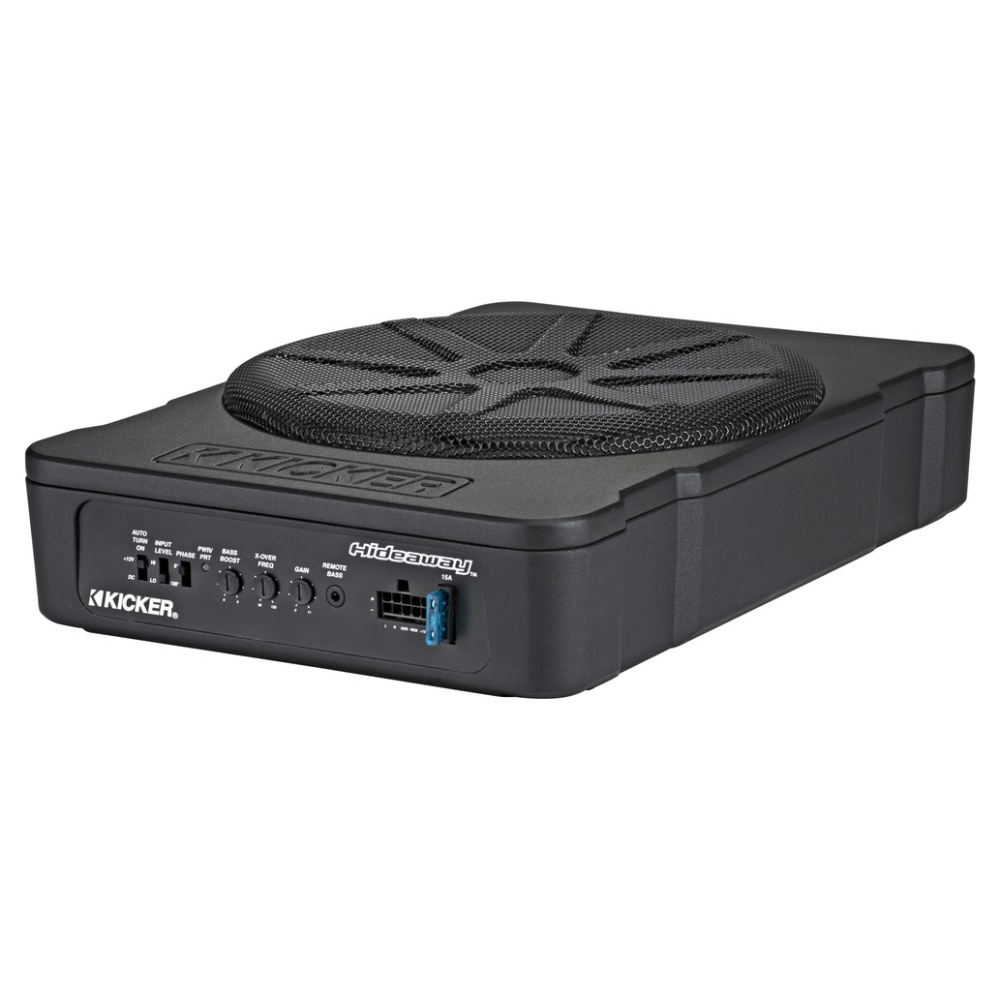 Kicker Hideaway HS10, 10 tums aktiv baslåda