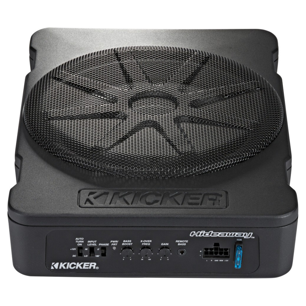 Kicker Hideaway HS10, 10 tums aktiv baslåda