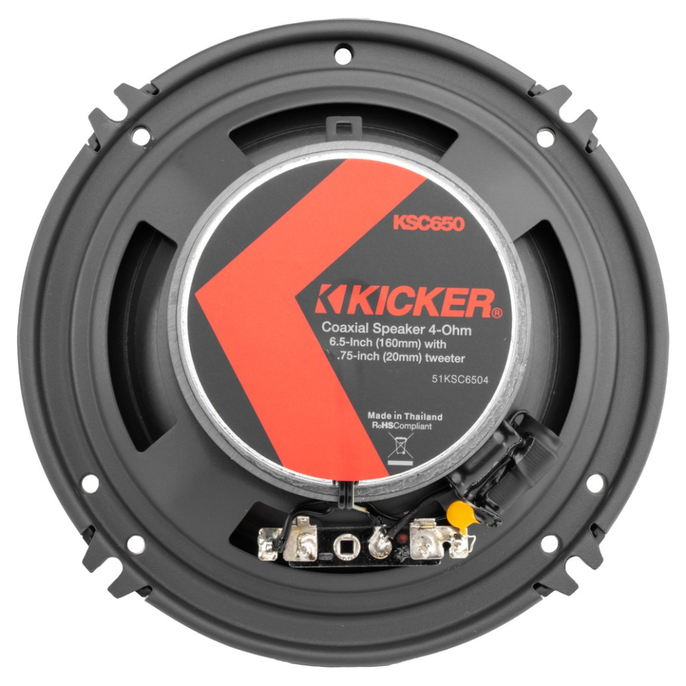 Kicker KSC6504, 6.5 tums koaxialhögtalare, par