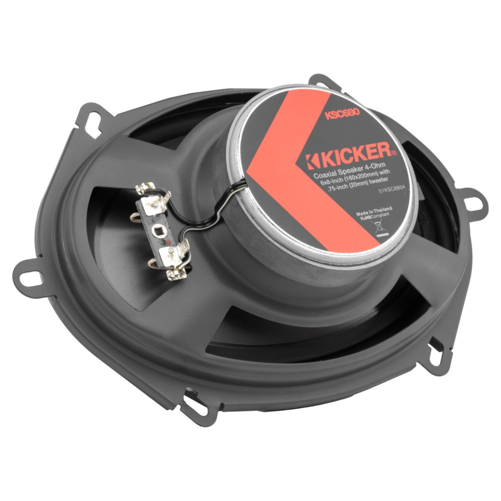 Kicker KSC6804, 6x8 tums koaxialhögtalare, par
