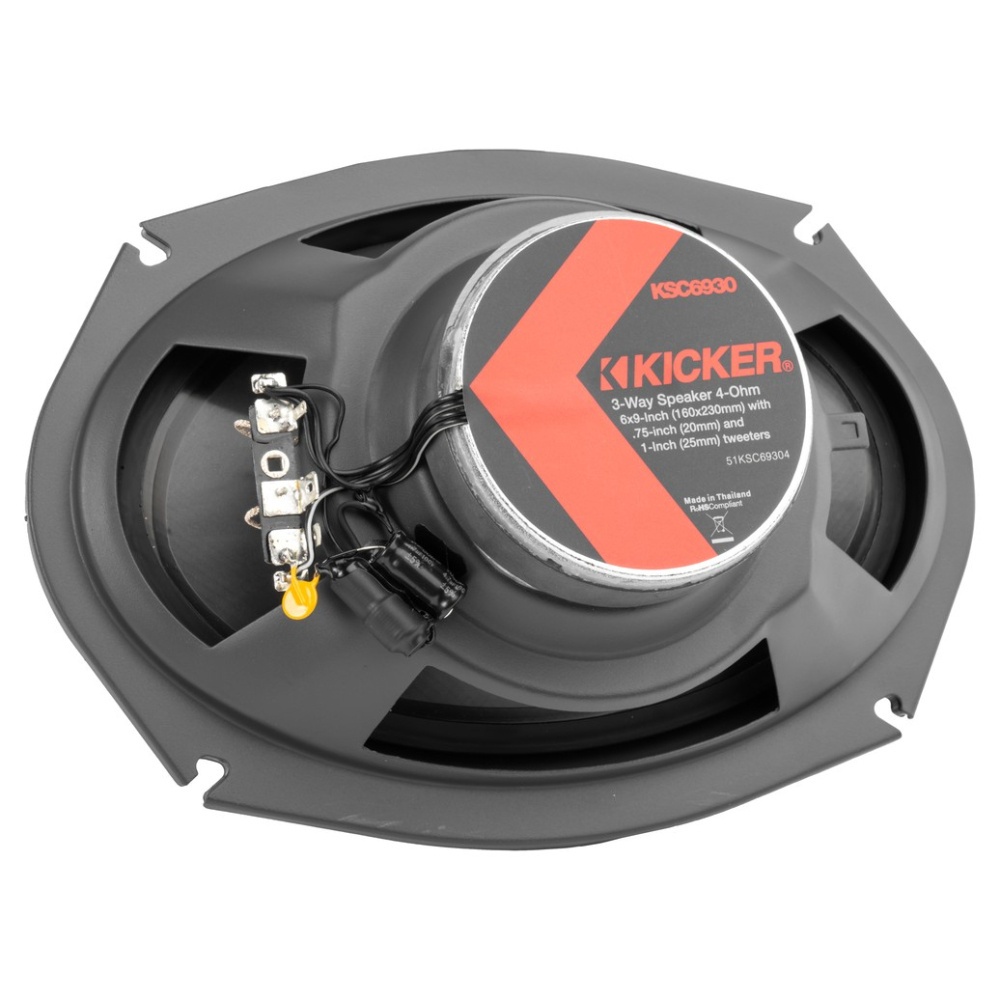 Kicker KSC69304, 6x9 tums 3-vägs koaxialhögtalare, par