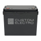 CustomElectro RSS 12-60, extremt kraftfullt 60Ah Sodium-Ion batteri Sodium-Ion batteri, 60Ah, svart, robust design med anslutningar för enkelt montage.