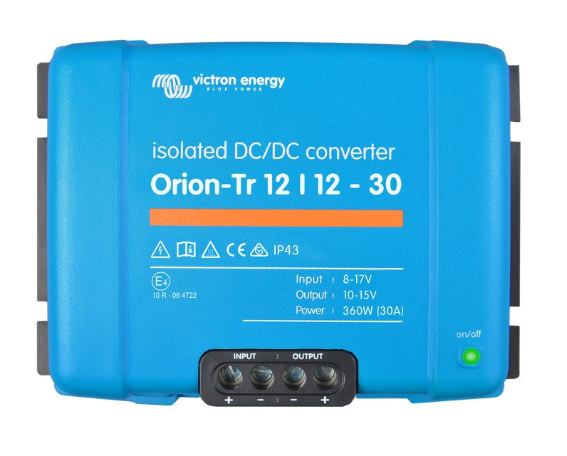 Victron Orion-Tr DC-DC-omvandlare, 12V in 12V ut, isolerad 30A returexemplar