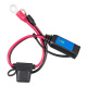 Victron snabbkontakt med indikator, M8 & 30A-säkring Snabbkontakt med indikator, M8, 30A-säkring, röd och svart kablage.