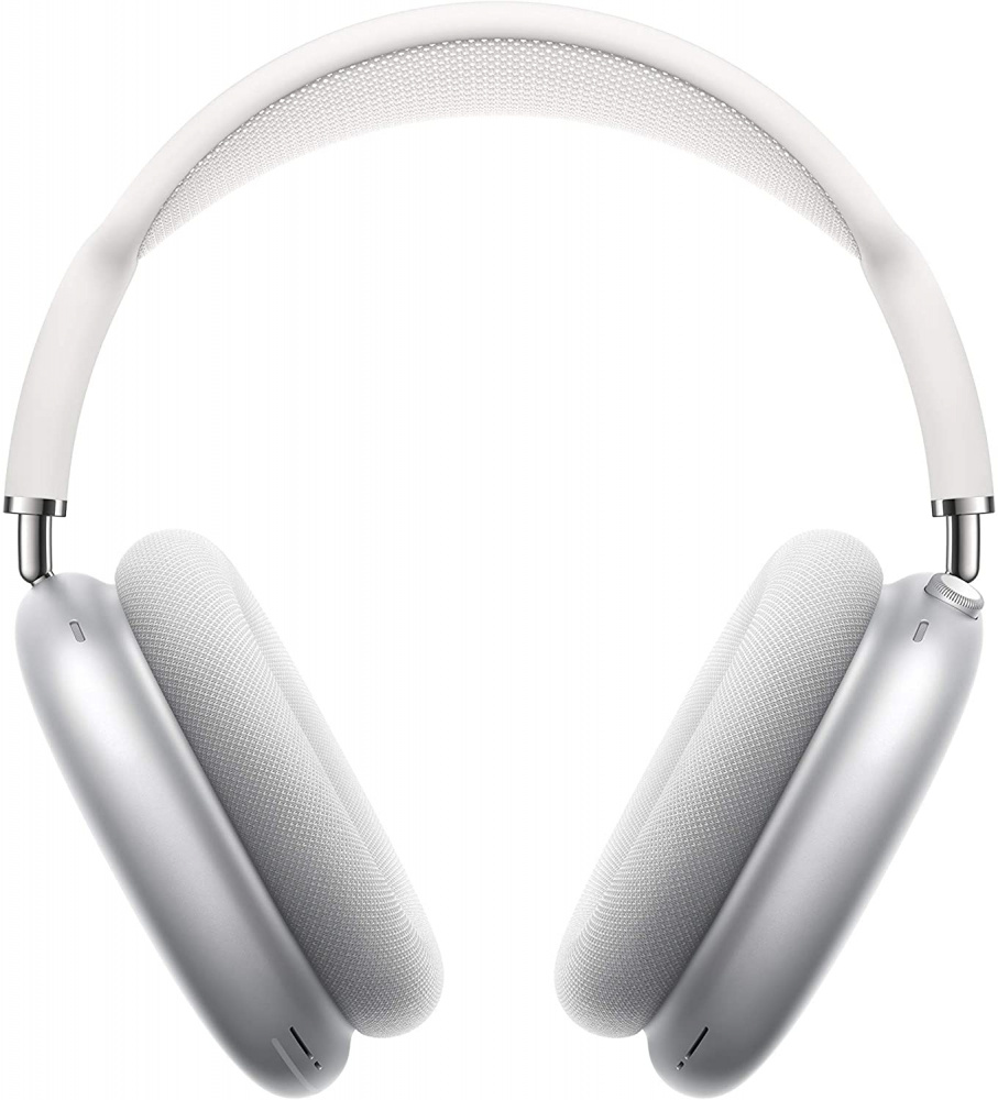 Trådlösa brusreducerande hörlurar med aluminium och mjukt tyg.