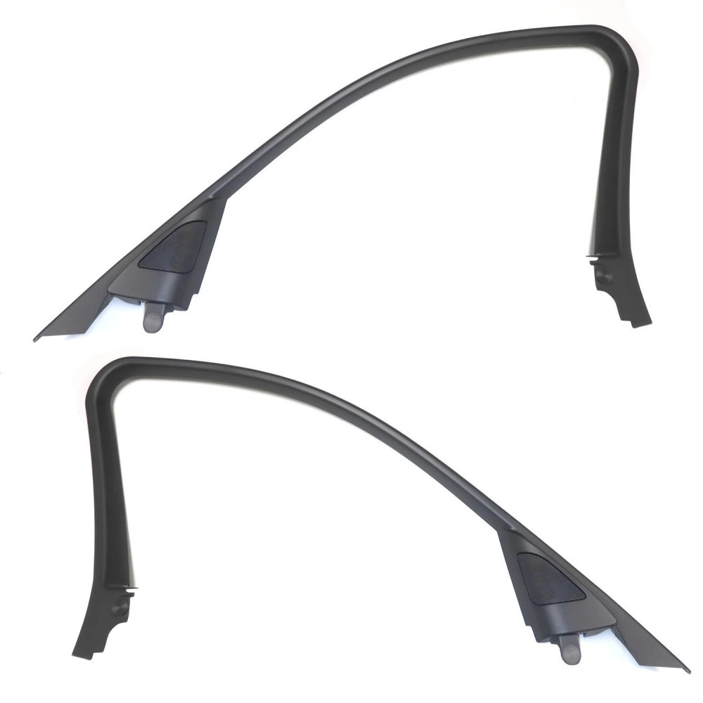 Diskantlist för BMW F30/F31, svart plast, uppsättning av två.