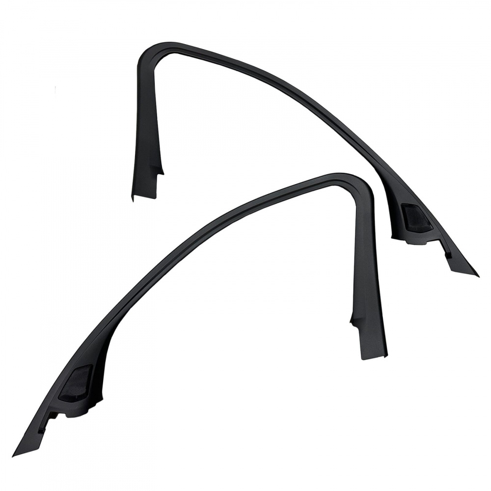 Diskantlist för BMW G20/G21, set med två delar, svart plast.