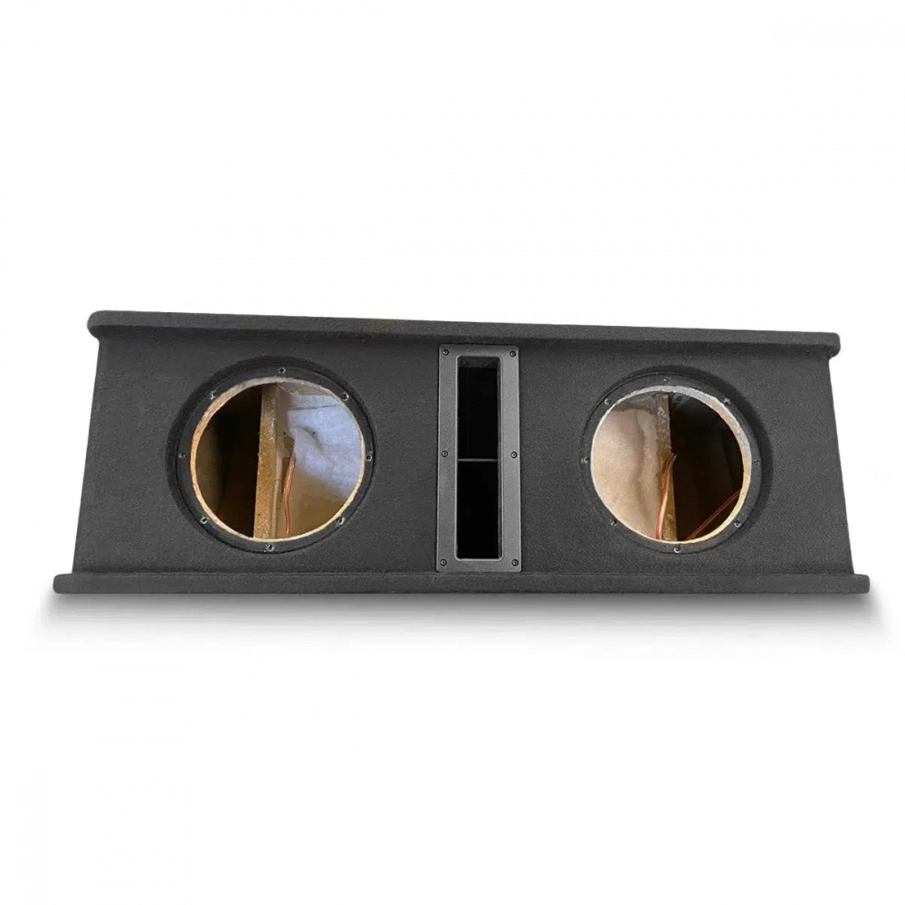 Baskabinett för 2x8 tums baslådor, utan baselement.