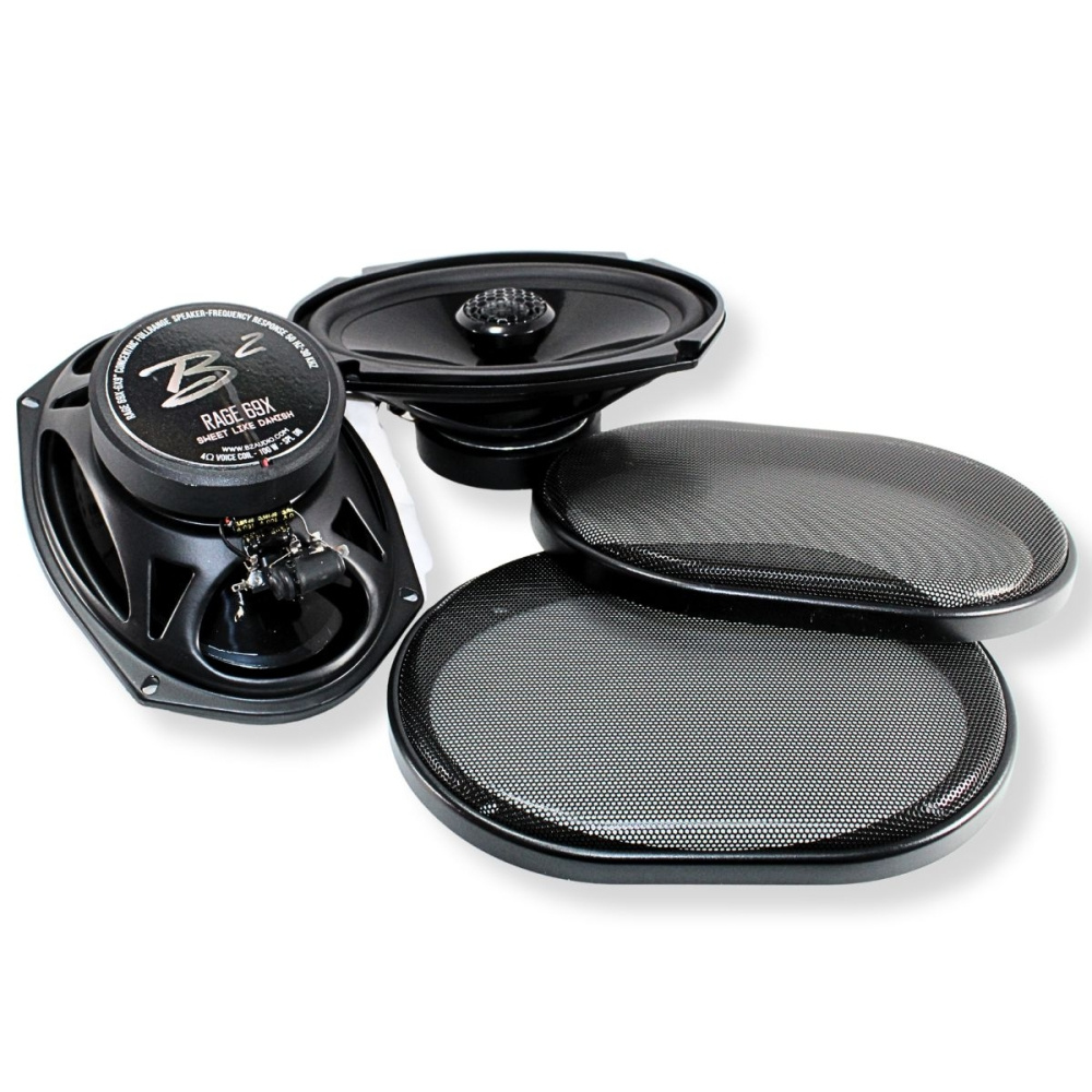 B2 Audio RAGE69X, koaxialhögtalare 6x9 tum, par