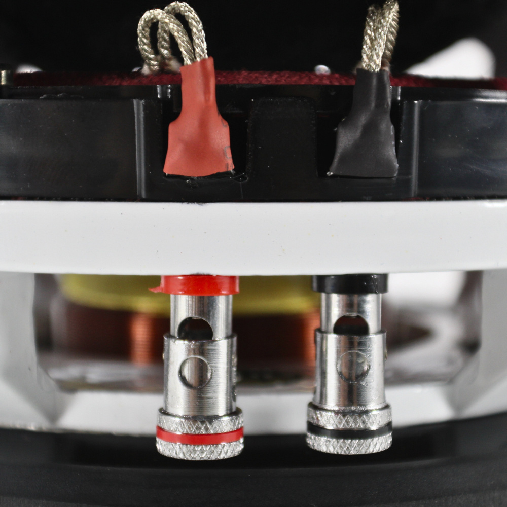 Visar anslutningar för kabel på ett 6.5\