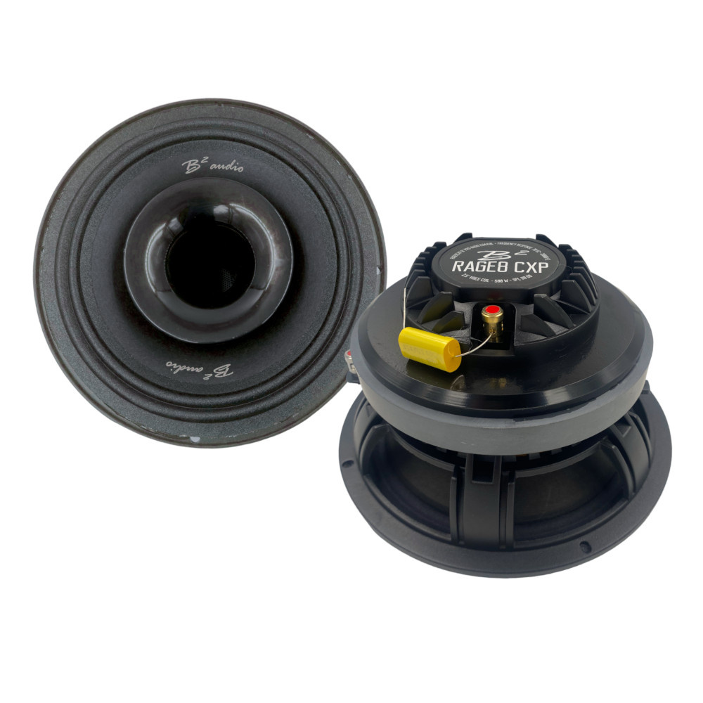 SPL-koaxialhögtalare med 8 tum, designad för hög ljudkvalitet och kraft.