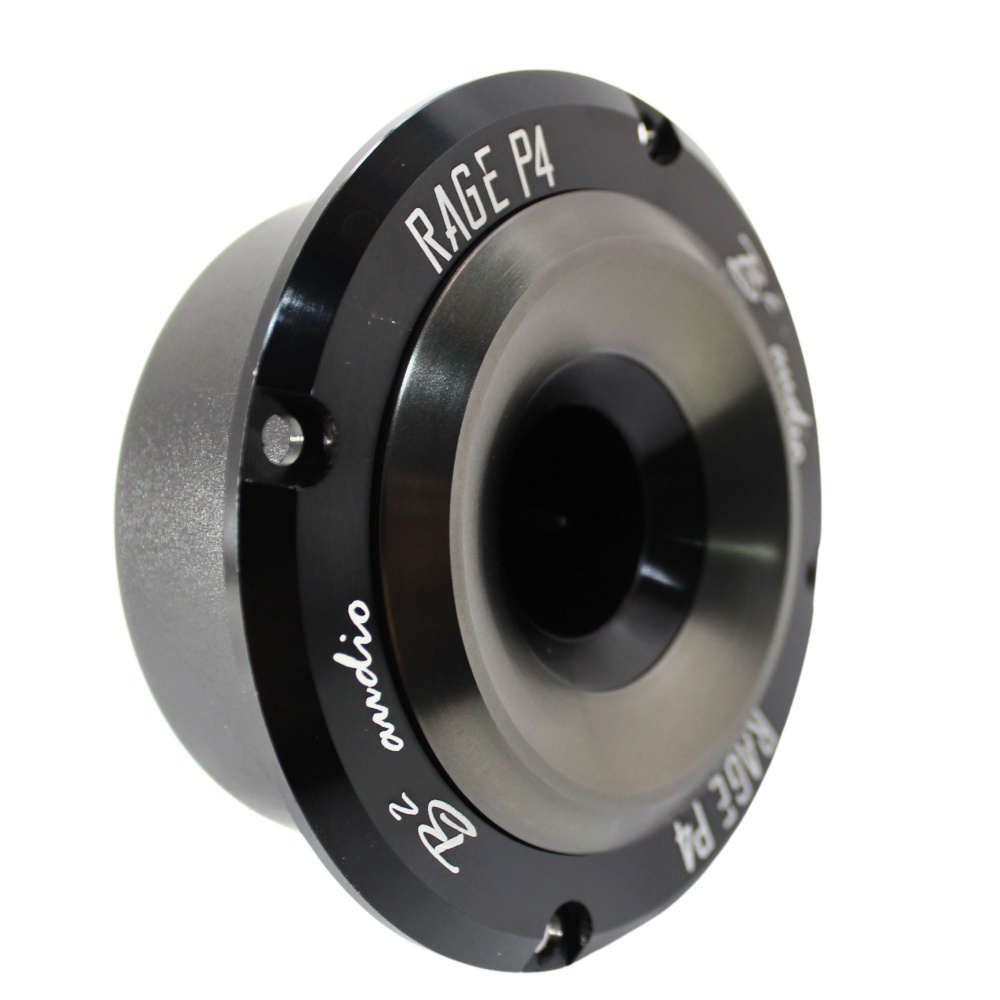 Hörndiskant med svart och silverfärgad design för ljudsystem.