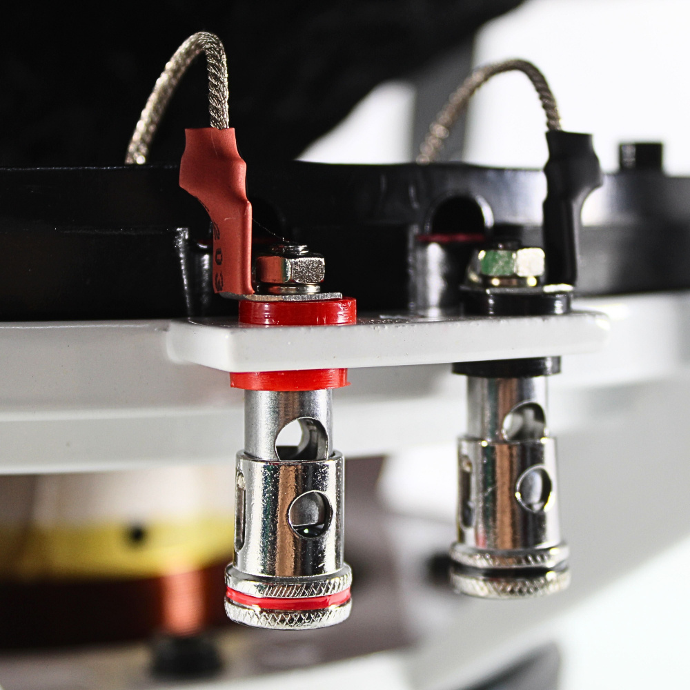 Varje terminal för högtalarkontakt i en bashögtalare.