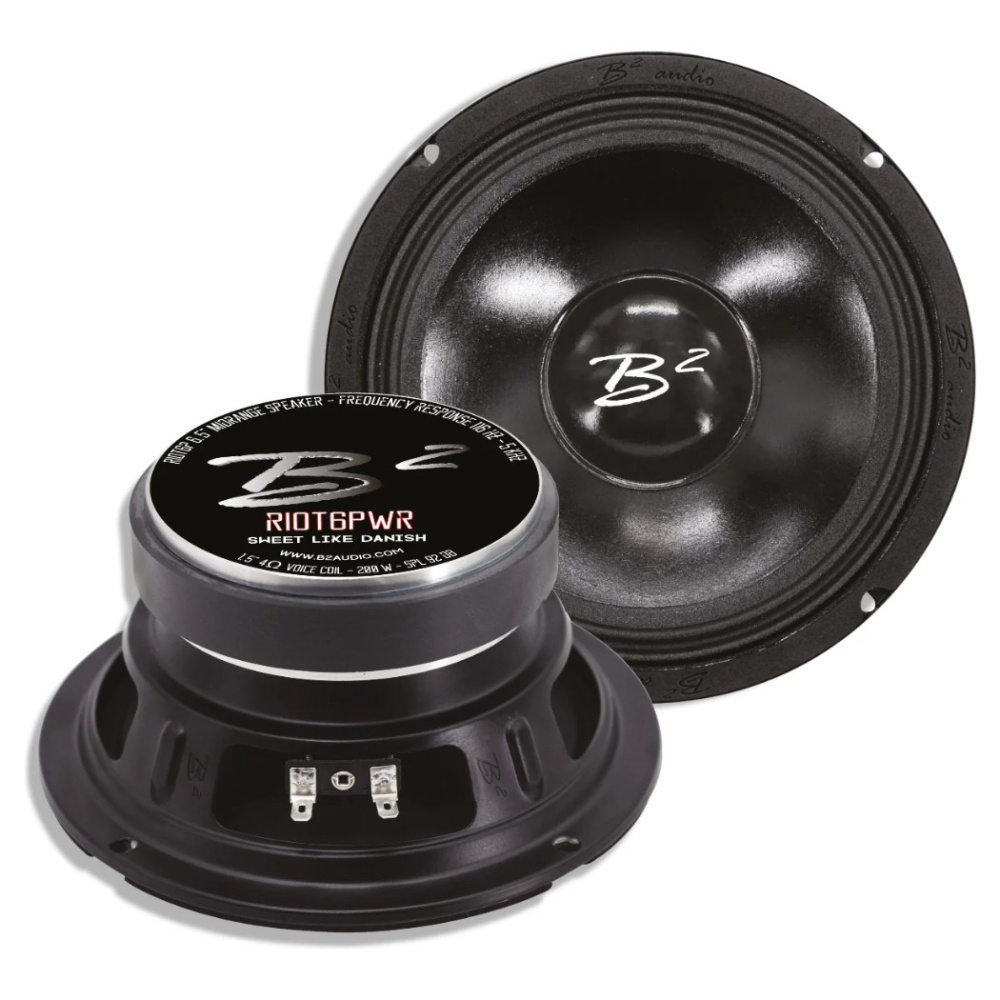 B2 Audio RIOT6PWR, 6.5 tums midbas/mellanregister, par