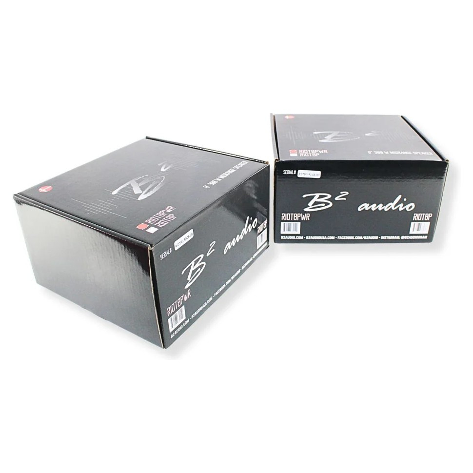 B2 Audio RIOT8PWR, 8 tums midbas/mellanregister, par