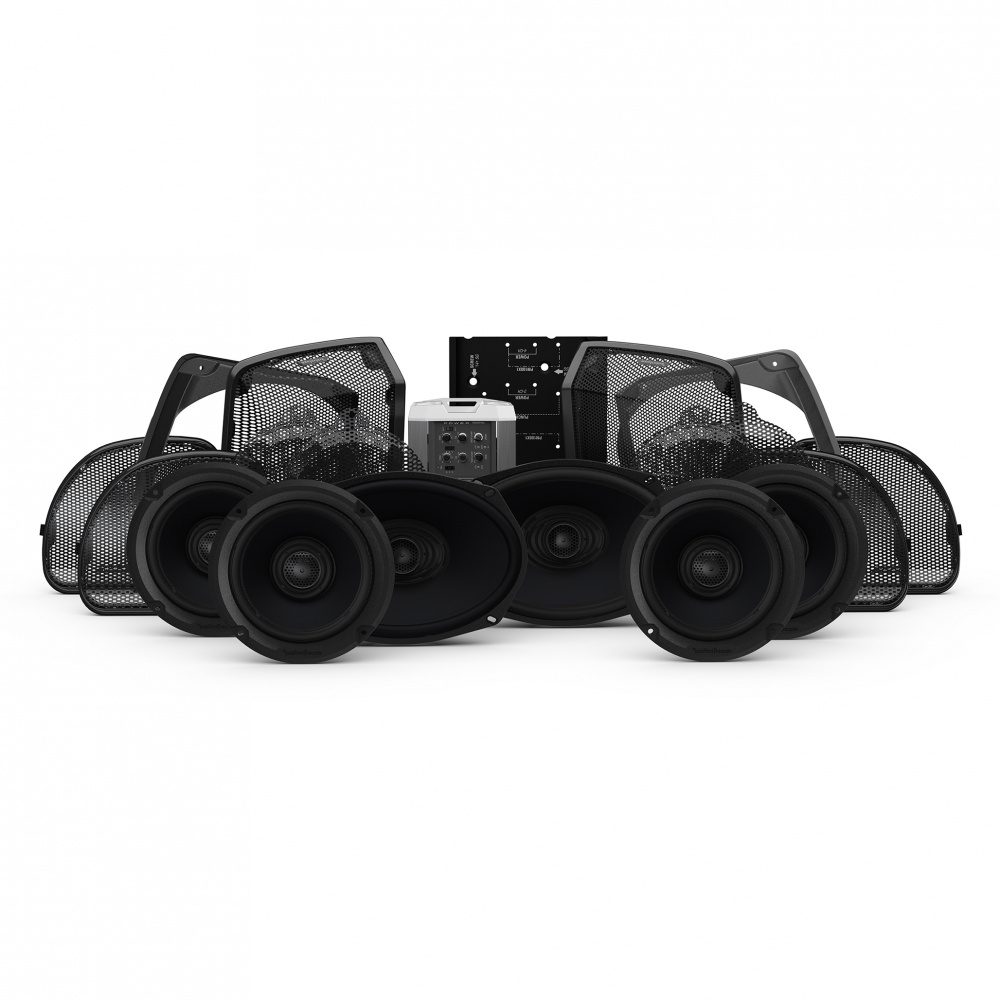 Högtalarpaket med flera enheter avsett för ljudsystem.