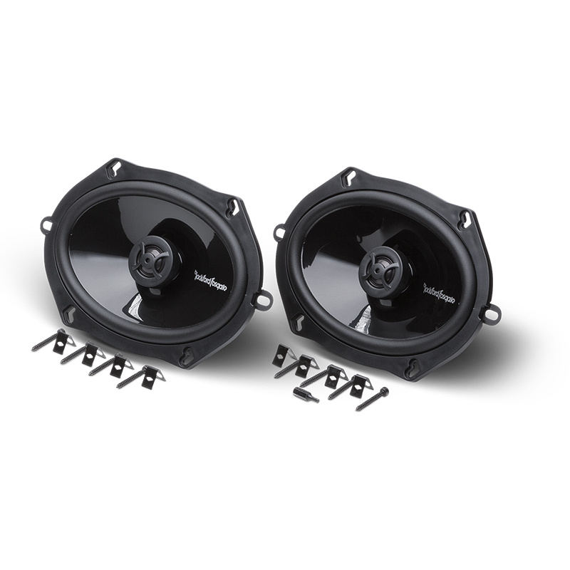 Högtalare i 5x7 tum för bil, inklusive monteringsdelar.