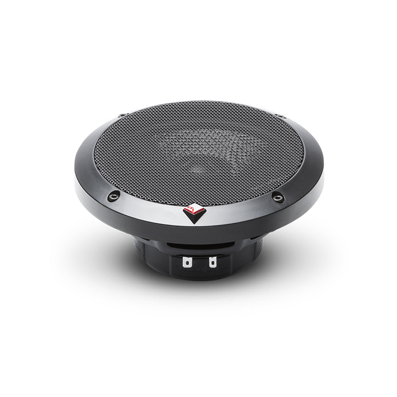 Högtalare med svart galler och rund design, 6.5 tum.