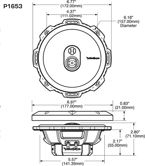 Rockford Fosgate P1653