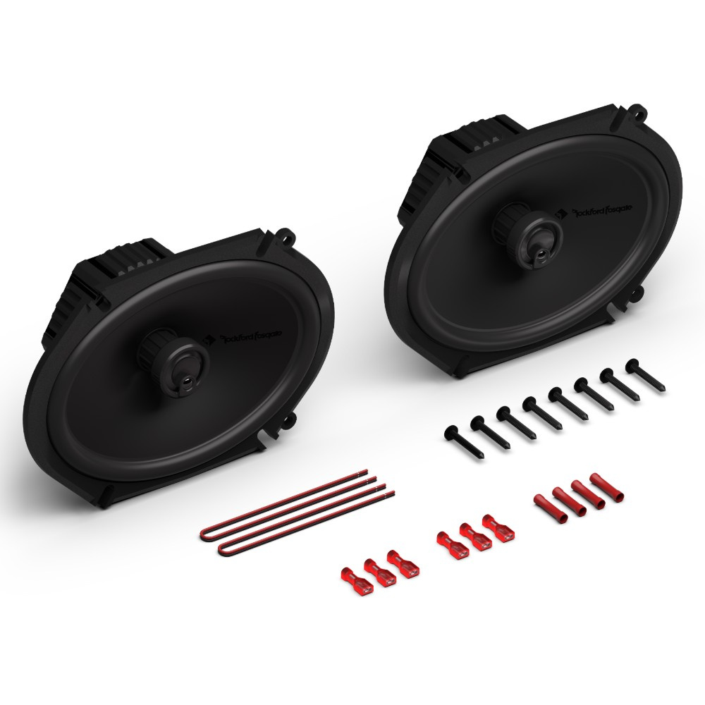 Rockford Fosgate Punch P1V2-68, 6x8 tym 3-vägs koaxialhögtalare, par