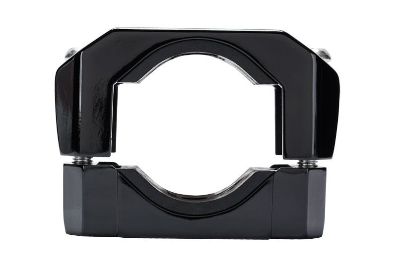 Klämma för montering, svart, robust design för ljudsystem.