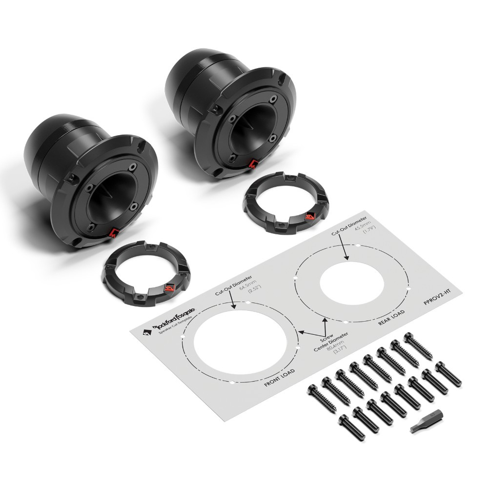 Rockford Fosgate Punch Pro PPROV2-HT, kompakta horndiskanter, par