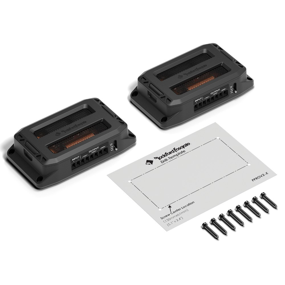 Rockford Fosgate Punch Pro PPROV2-X, passiva 4 Ohm-delningsfilter, par